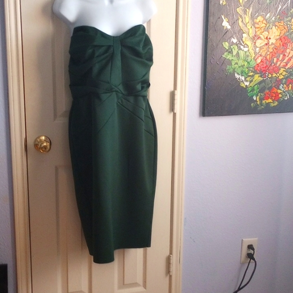 Olive Green Bodycon ASOS cocktail dress